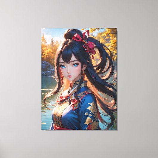 Mooie Anime Art Canvas Afdruk (Voorkant)