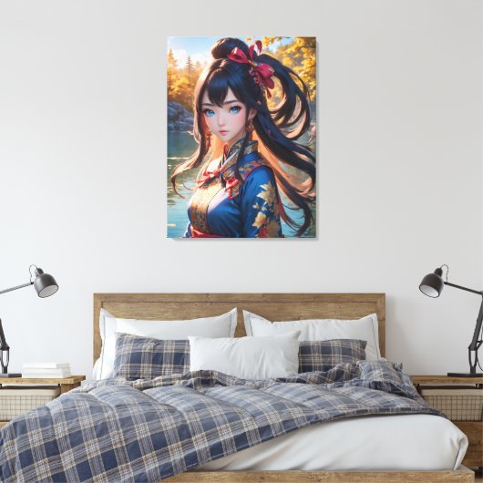 Mooie Anime Art Canvas Afdruk (Insitu (Slaapkamer))