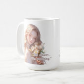 Mooie Anime Bloemenmeisje Koffiemok (Voorkant links)