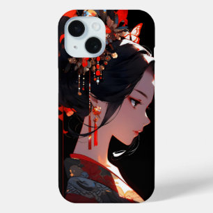 Mooie Anime Geisha iPhone 15 Case