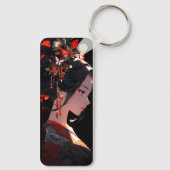 Mooie Anime Geisha Sleutelhanger (Achterkant)