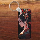 Mooie Anime Geisha Sleutelhanger (Voorkant)