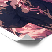 Mooie Anime Girl Poster - Prachtig artwork (Hoek)