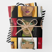 Mooie Anime Girls Inpakpapier Vel (In situ)
