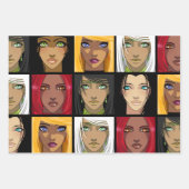 Mooie Anime Girls Inpakpapier Vel (Voorkant)