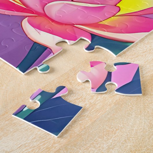 Mooie anime meisje en bloemen legpuzzel (Zijkant)