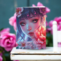 Mooie Anime Meisje | Gelukkige Verjaardag Niece