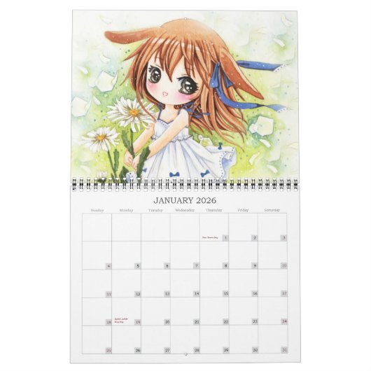 Mooie anime meisjes Agenda 2013 Kalender (Jan 2026)