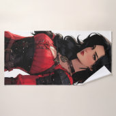 Mooie anime vrouw fantasie badhanddoek (Badhanddoek)