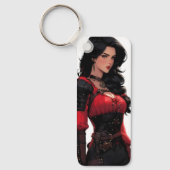 Mooie Anime Vrouw Fantasie Sleutelhanger (Voorkant)