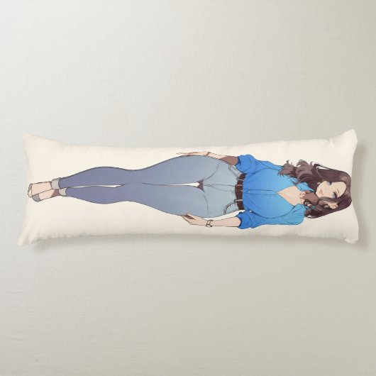 Mooie anime vrouw lichaamskussen (Voorkant)