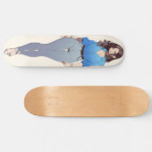 Mooie anime vrouw persoonlijk skateboard (Horizontaal)