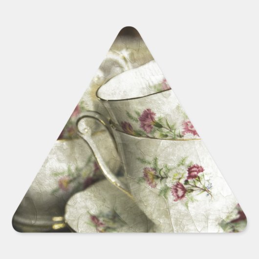 Mooie antiek China Cups Sticker (Voorkant)