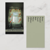 Mooie Antiek keuken raam Visitekaartje (Voorkant / Achterkant)