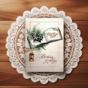 Mooie antieke verjaardagsgroet uit het begin van d briefkaart