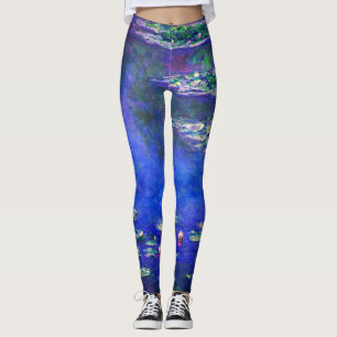 Mooie antieke waterlelies van Claude Monet Leggings