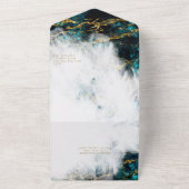 Mooie Apatiet Kristal Geode All In One Uitnodiging (Buitenkant)