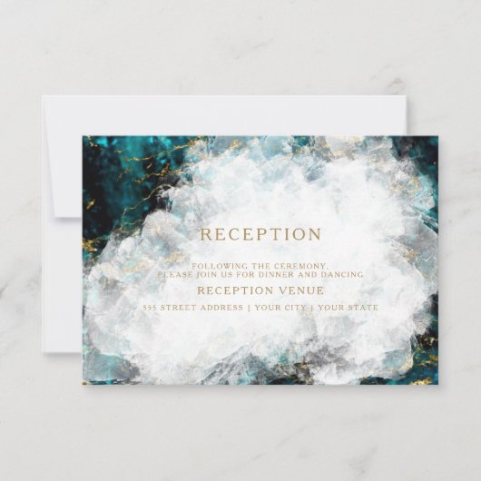 Mooie Apatiet Kristal Geode Kaart (Voorkant)