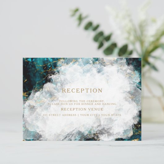 Mooie Apatiet Kristal Geode Kaart (Staand voorkant)