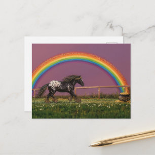 Mooie Appaloosa bij de Regenboog Briefkaart