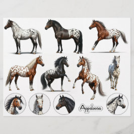 Mooie Appaloosa paard illustraties
