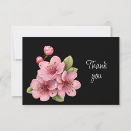 Mooie Appelbloesem Bloemen Bedankt Kaart