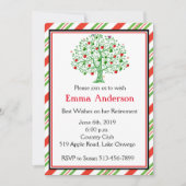 Mooie Apple Tree Teacher Retirement Party Kaart (Voorkant)