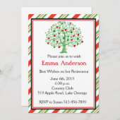 Mooie Apple Tree Teacher Retirement Party Kaart (Voorkant / Achterkant)