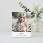 Mooie April Fairy in Daisies Briefkaart (Staand voorkant)