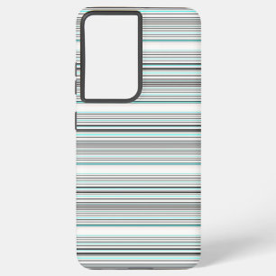 Mooie aqua grijze strepen samsung galaxy hoesje
