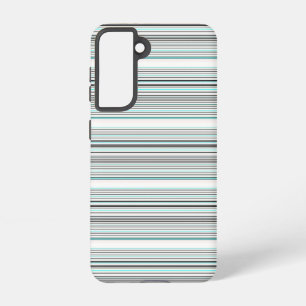 Mooie aqua grijze strepen samsung galaxy hoesje