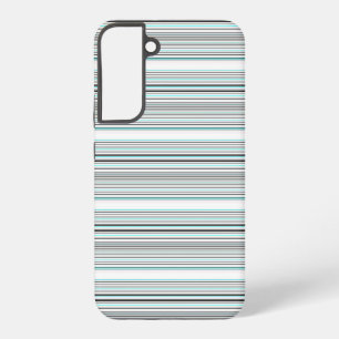 Mooie aqua grijze strepen samsung galaxy hoesje