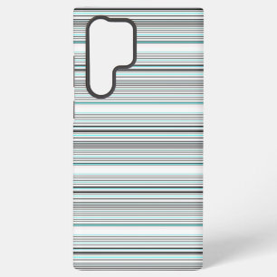 Mooie aqua grijze strepen samsung galaxy hoesje
