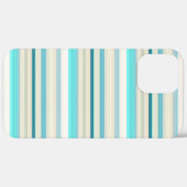 Mooie aqua witte strepen Case-Mate iPhone case (Achterkant (horizontaal))