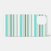 Mooie aqua witte strepen Case-Mate iPhone case (Achterkant (horizontaal))