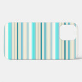 Mooie aqua witte strepen Case-Mate iPhone case (Achterkant (horizontaal))