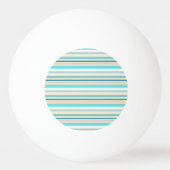 Mooie aqua witte strepen pingpongbal (Achterkant)
