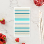 Mooie aqua witte strepen servet (Insitu)