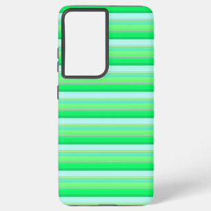 Mooie aquagroen strepen samsung galaxy hoesje