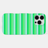 Mooie aquagroene strepen iPhone hoesje (Achterkant horizontaal)
