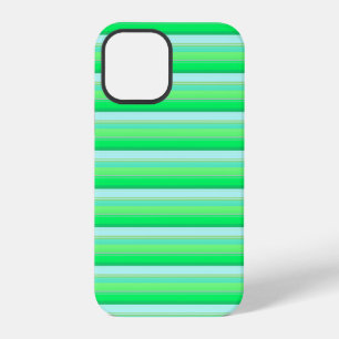 Mooie aquagroene strepen iPhone 12 pro hoesje