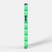 Mooie aquagroene strepen iPhone hoesje (Rechterkant)