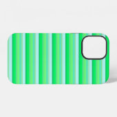 Mooie aquagroene strepen iPhone hoesje (Achterkant horizontaal)