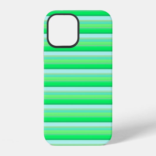 Mooie aquagroene strepen iPhone hoesje (Achterkant)