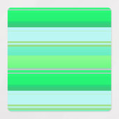 Mooie aquagroene strepen labels (Design 1)