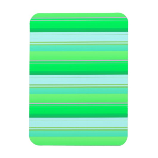 Mooie aquagroene strepen magneet (Verticaal)