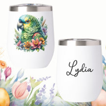 Mooie Aquarel Amazonepapegaai Gepersonaliseerd