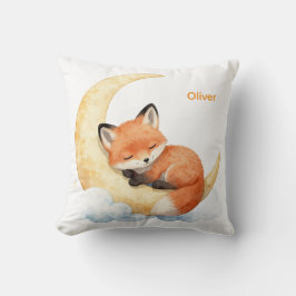 Mooie Aquarel Baby Vos Persoonlijke Naam Slaapkame Kussen