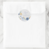 Mooie Aquarel Bloem Dank Je Ronde Sticker (Tas)