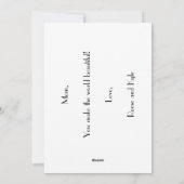 Mooie Aquarel Bloem Zalige Moederdag Kaart (Achterkant)